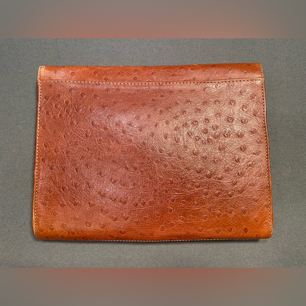 Unisa, Ostrich‎ Leather, Envelope Style Clutch, Handbag, Bag - Picture 2 of 6